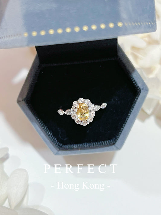 ✨Citrine S925 Ring | 黃水晶💛圍鑲戒指✨