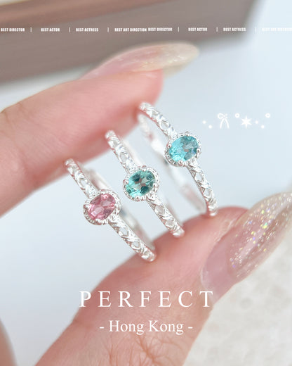 ✨🫧Tourmaline Twist S925 Ring | 碧璽編織戒指✨🧶