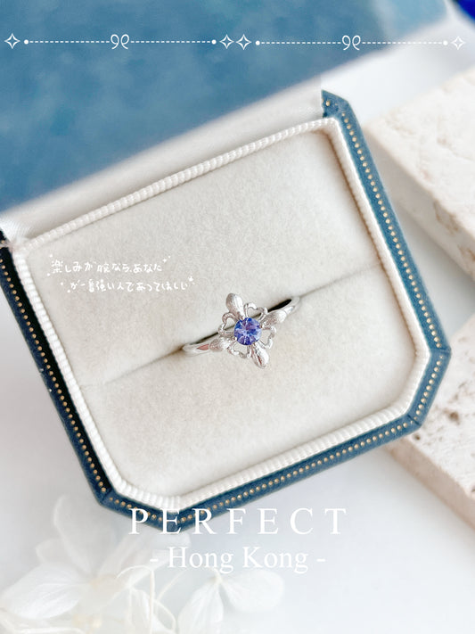 ✨Tanzanite Iris S925 Ring | 坦桑石鳶尾花⚜️戒指✨