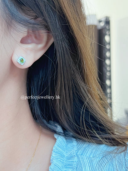 ✨💚Green Tourmaline S925 Earrings | 綠碧璽方形耳釘✨💠
