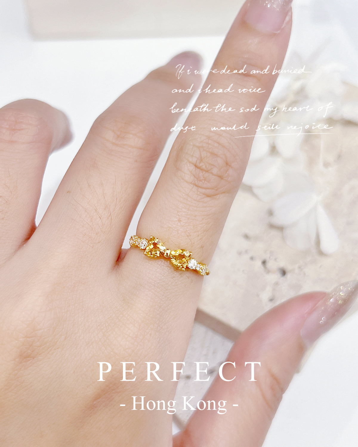 ✨🎀Citrine Ribbon S925 Ring | 黃水晶💛 蝴蝶結戒指✨