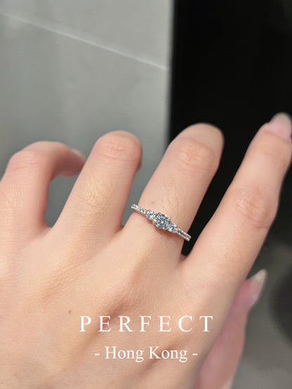 Classic Cubic Zirconia S925 Ring✨｜高碳鑽經典三石S925戒指