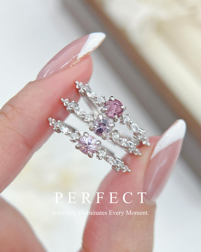 ✨🌈Grey Tone Spinel S925 Ring | 灰調彩尖晶石s925戒指✨🫧