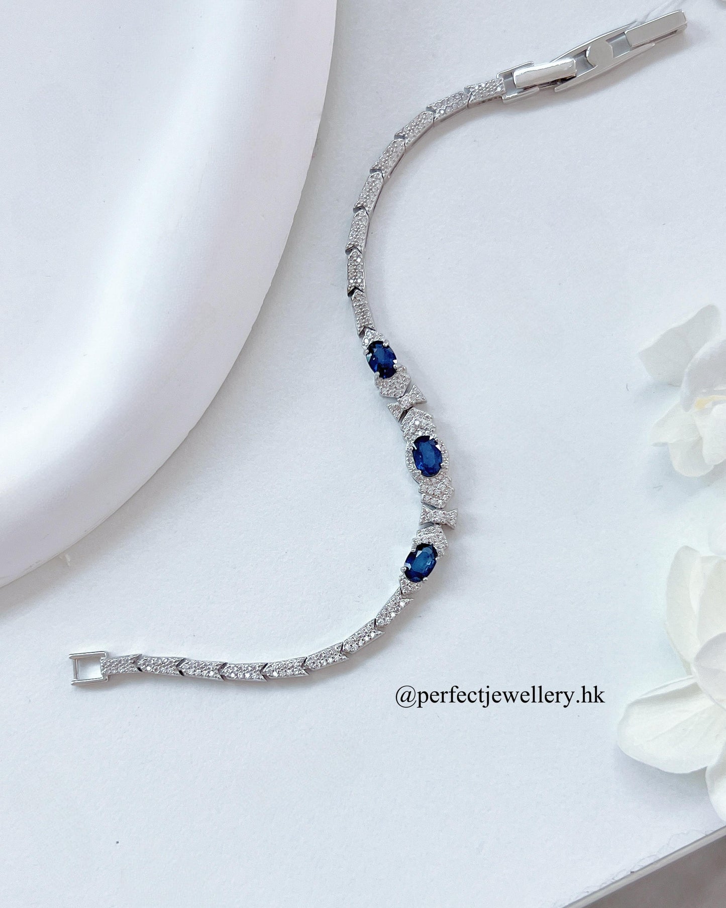 ✨1.7ct Blue Sapphire 💙S925 Bracelet | 藍寶石🌊s925銀手鍊✨🧊