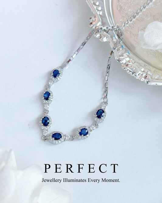 ✨Blue Sapphire 💎Starry Bracelet |藍寶石繁星💫s925銀手鍊✨