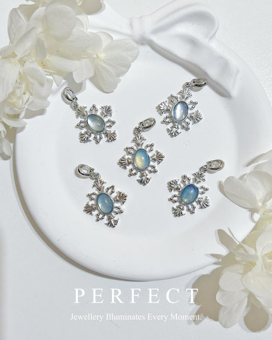 ✨Chrome Heart Aquamarine Brass Pendent | 克羅心海藍寶萬用扣吊墜✨💙