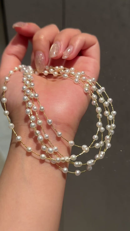Aurora Freshwater Pearl S925 Choker | 極光淡水珍珠頸圈✨💛